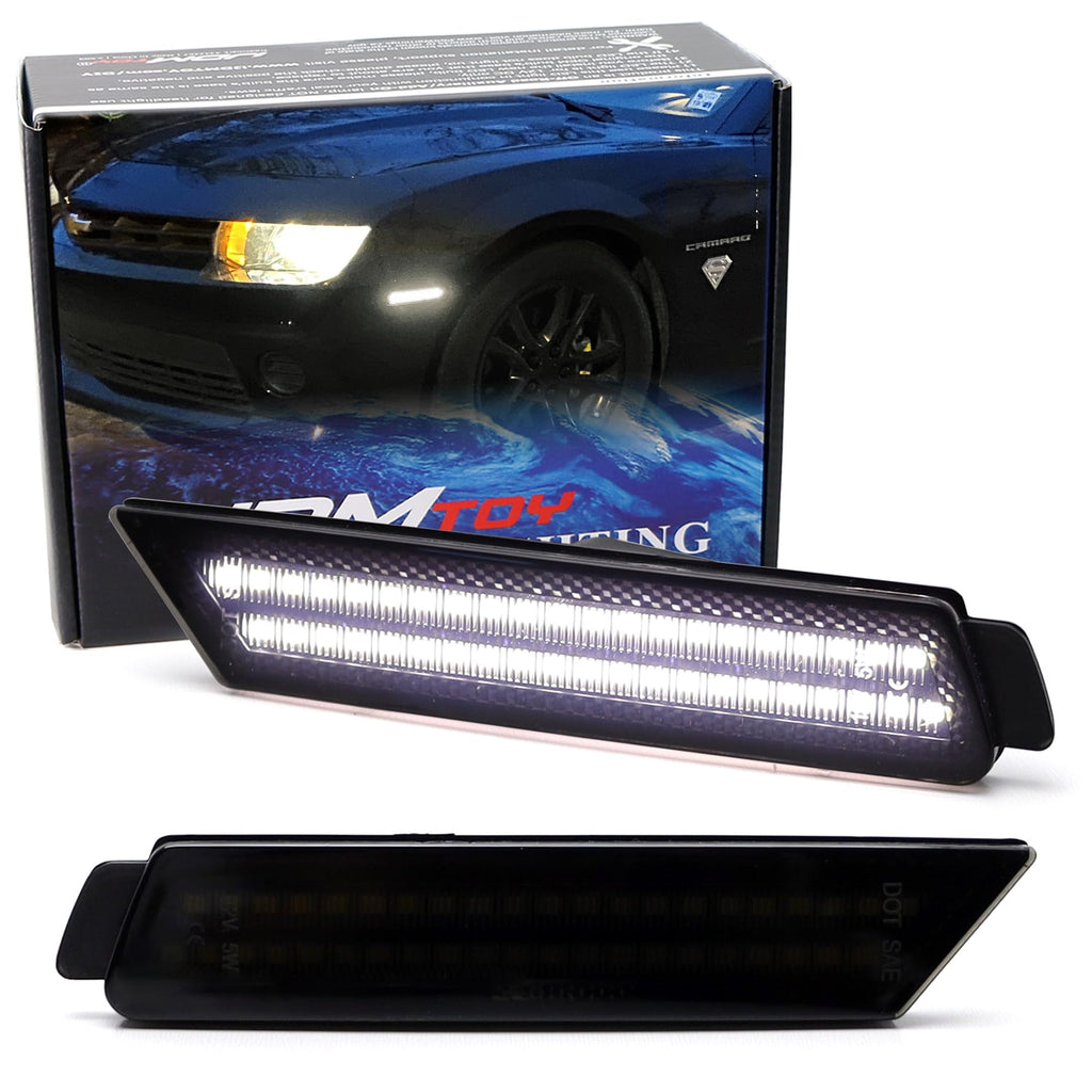 iJDMTOY LED Front Side Marker Lights For Chevrolet 2010-2015 Camaro