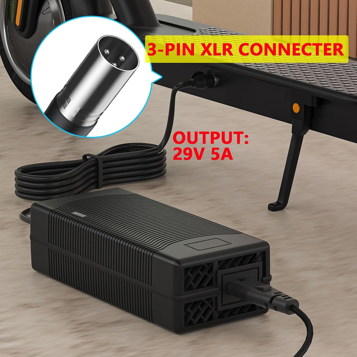 QKIIP 24V 5A Fast Lead Acid Charger for Pride Jazzy Wheelchair Power Chair