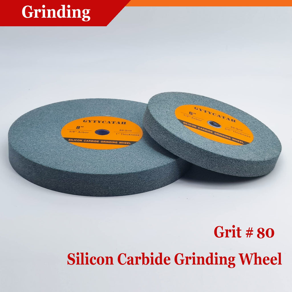 GYTYCATAH 6" Bench Grinding Wheel, Green Silicon Carbide Abrasive
