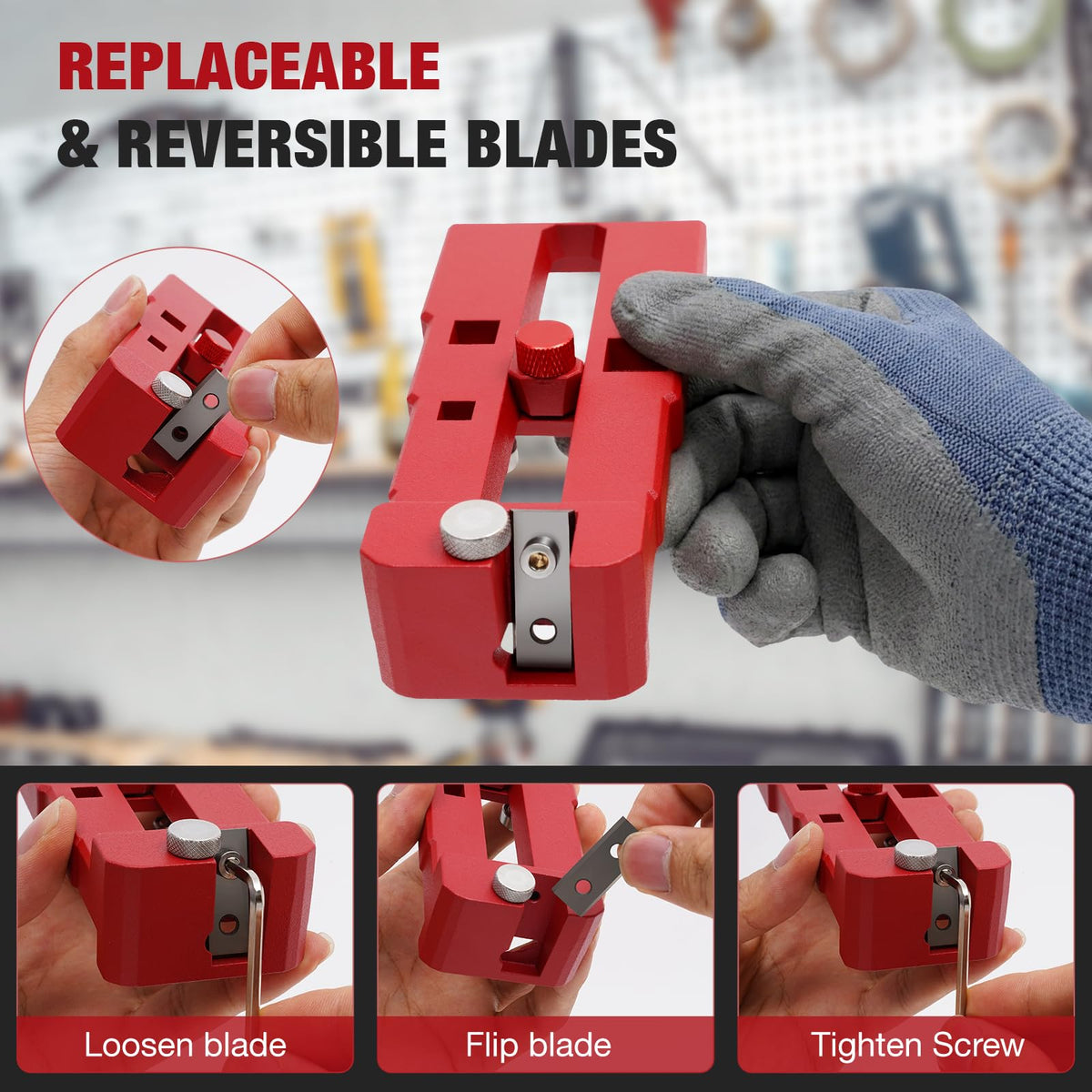 PVC Pipe Deburring Tool, Adjustable Chamfer Tool