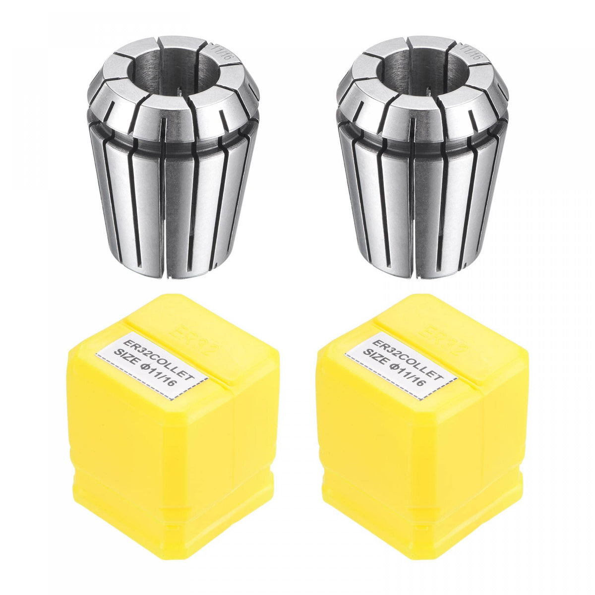 uxcell ER32 Spring Collet 11/16" Chuck for CNC Engraving Machine Lathe Milling Tool 2pcs