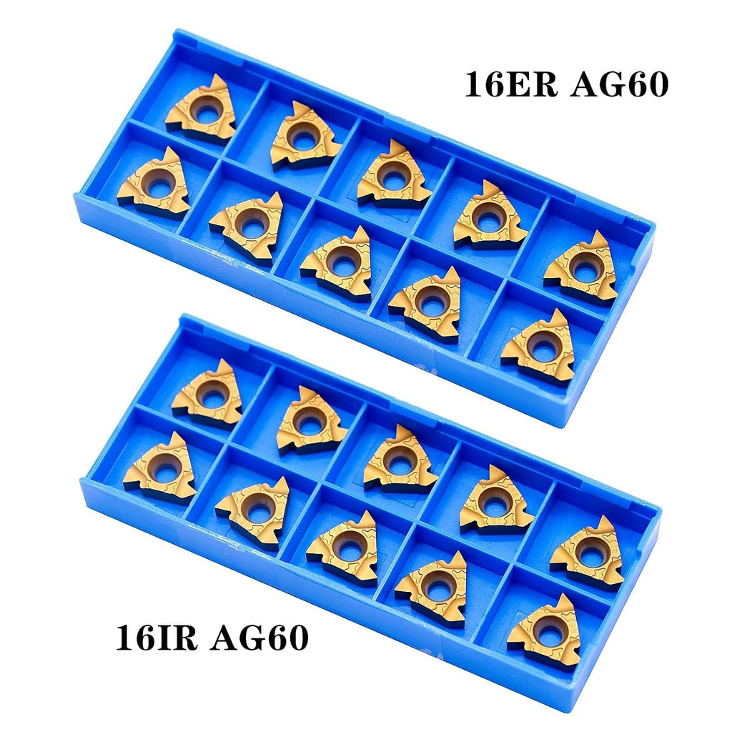 5/8" SER1616H16 SEL1616H16 Lathe Holder Tool with 20pcs 16ER/IR AG60,Pack of 26