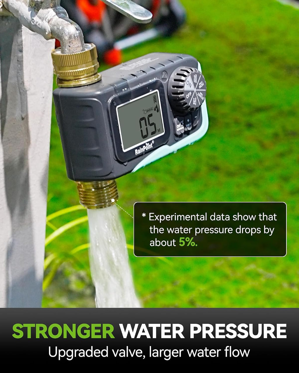 Sprinkler Timer, 100% Metal Pipe Water Timer for Garden Hose, Programmable Hose Controller for Watering, Sprinkler
