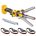 Ecarke Cordless Belt Sander Compatible with Dewalt Battery (Tool Only) 100° adjustable 16 PCS Belts 40-120 Grit 1/2"×18" 2100 FPM Brushless Detail Belt Sander for Metal Working, Wood, Plastic