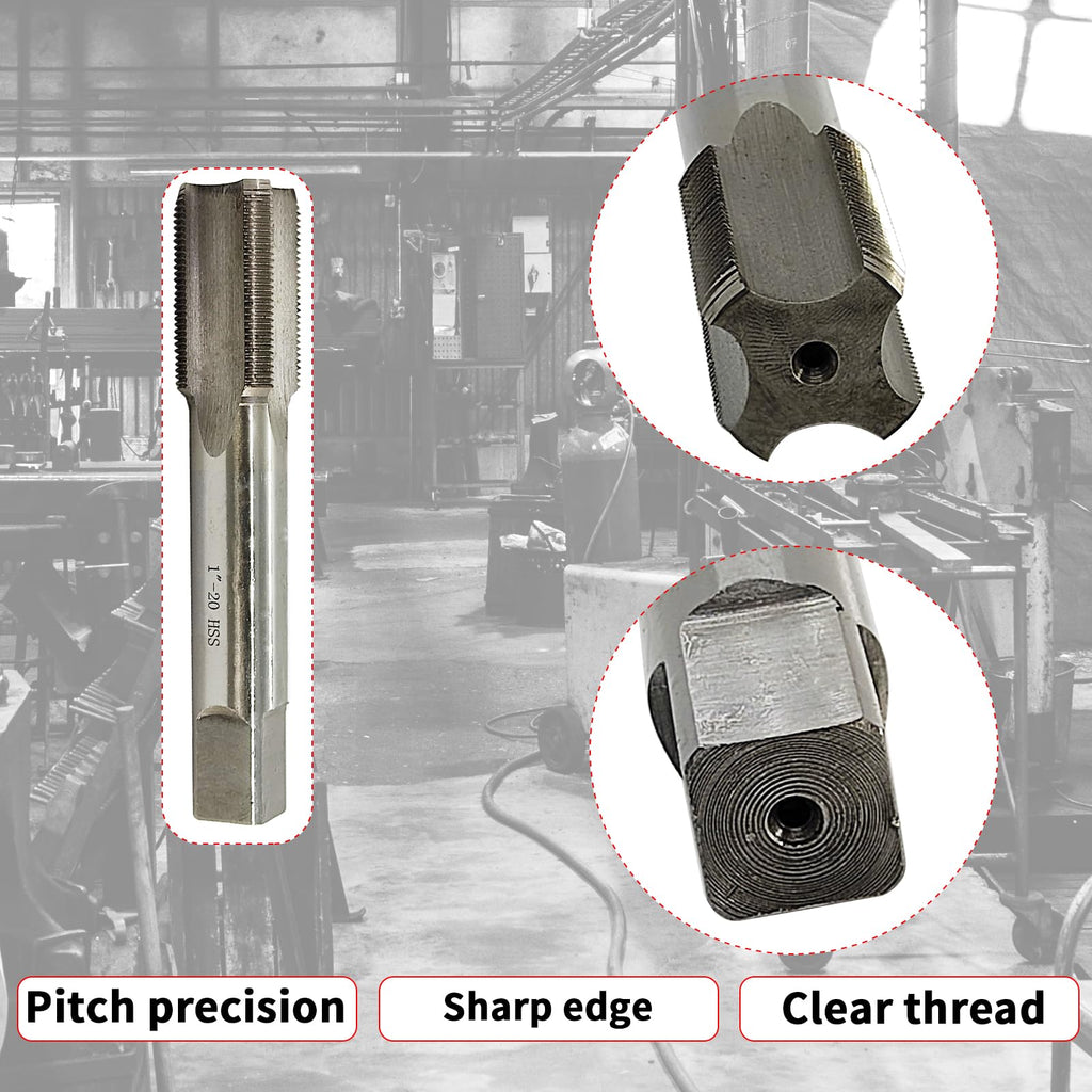 1"-20 Tap, UNEF, Right Hand, Straight Flute, 4 Flute