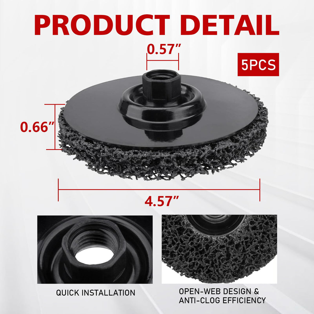 0513041 4-1/2 Inch Paint Eater Replacement Discs (5)