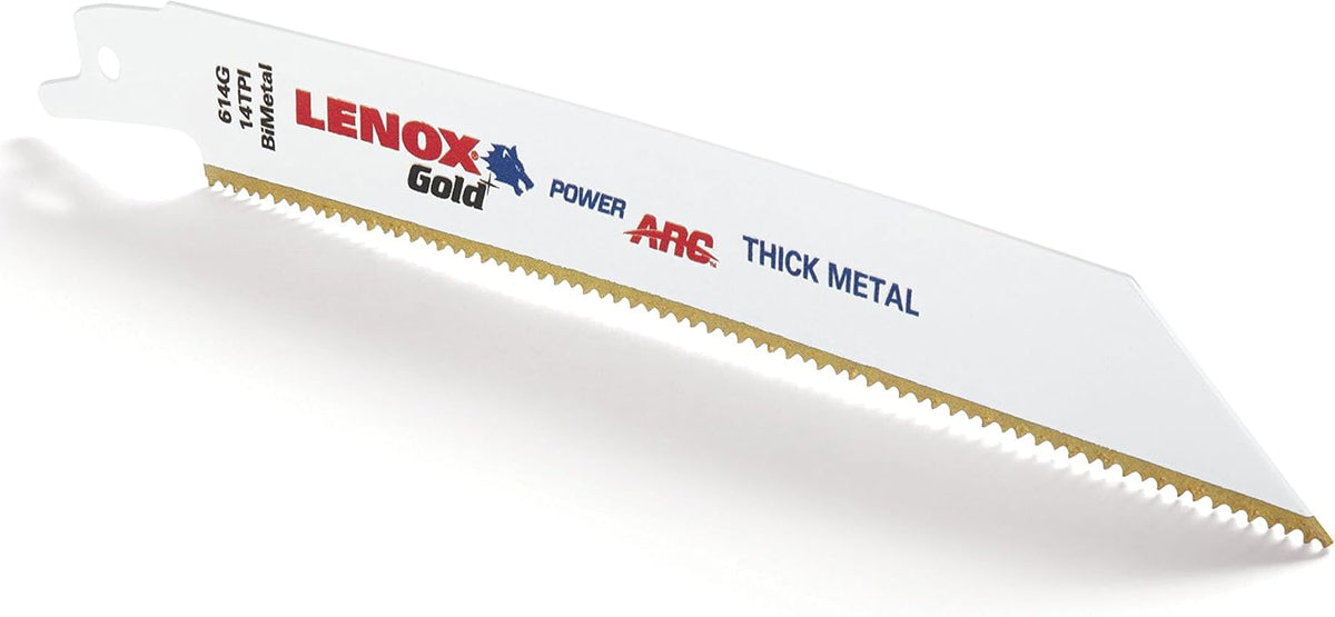 LENOX Tools Reciprocating Saw Blades, Metal Cutting, 6-Inch, 14 TPI, 5-Pack (21067614GR)