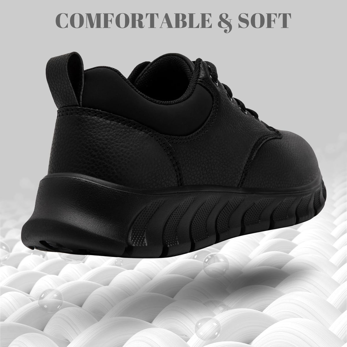 Mens Non Slip Work Shoes Waterproof Oil Resistant Kitchen Shoes Black 11