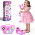 Kids Stand Karaoke Machine Toys for 3 4 5 6 7 8 Year Old Girls Gift, Kid Rechargeable Microphone Toddler Birthday