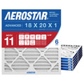 Air Filter 18x20x1 MERV 11 AC Filter, HVAC, Furnace Filter, 6 Pack