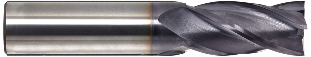 YG-1 E5021 Carbide Square Nose End Mill, TIALN Multilayer Finish, 30 Deg Helix, 4 Flutes, 2.5" Overall Length, 0.375" Cutting Diameter, 0.375" Shank Diameter