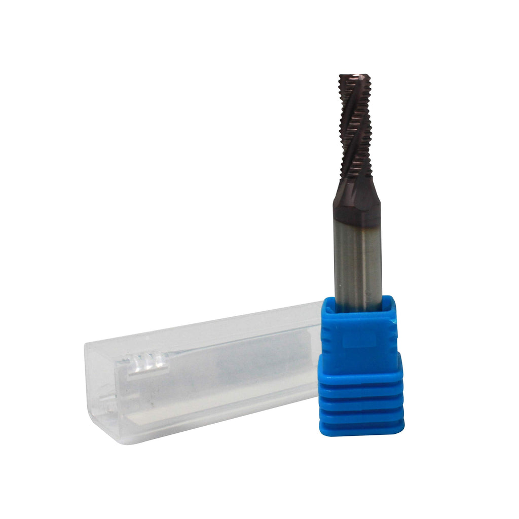 HFS(R) Roughing End Mill Square End Mill 4 Flute M42 8% Cobalt TiAlN for Steel 1/4" Dia.