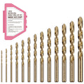 Metric 13Pcs(1.5mm-6.5mm) M35 Cobalt Drill Bit Set