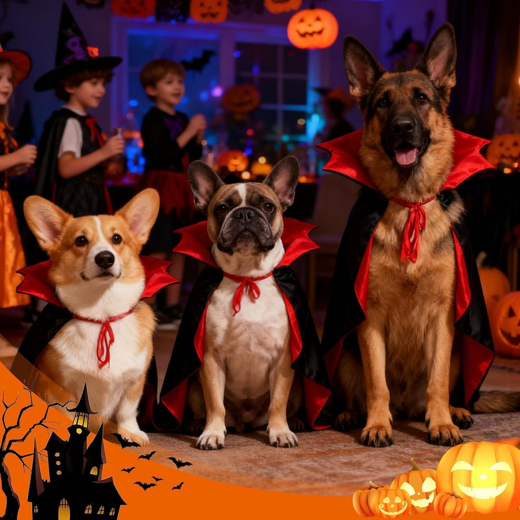 Dog Costumes - Dog Halloween Costumes Vampire Cloak