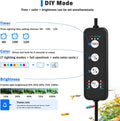 Clip On Aquarium Light, 24/7 & DIY Mode Full Spectrum Fish Tank Light