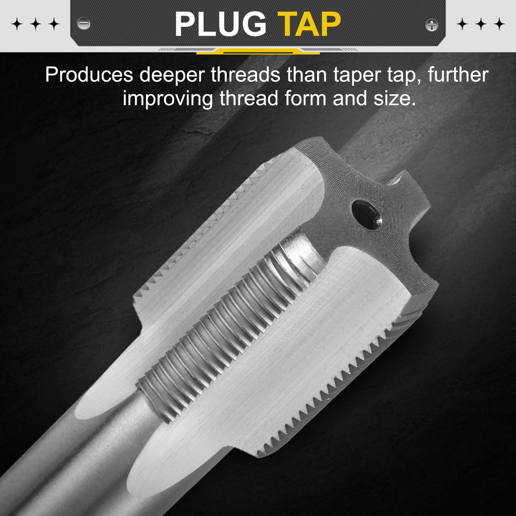 uxcell Hand Plug Tap M26x1.5 H2 Metric Thread Plug Style Taps HSS6542