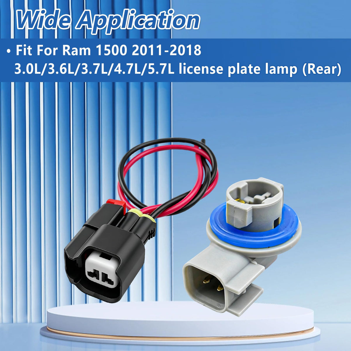 KMBNTU 55078094AA License Plate Light Connector & Socket Kits