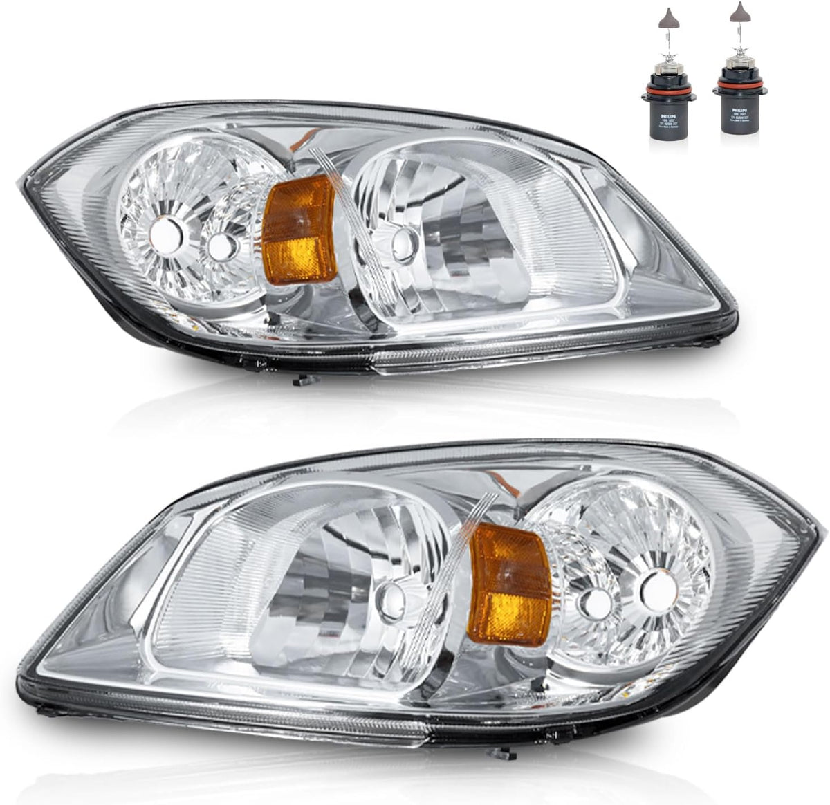 Halogen Headlights for 2005-2010 Chevy Chevrolet Cobalt
