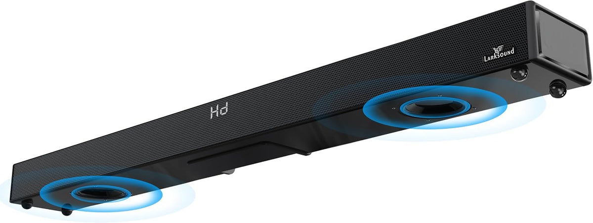 2.1 Soundbar with Dual Built-in Subwoofers for TV, 36 Inch | Dual down-firing subwoofers, 140W output, 4 EQ modes