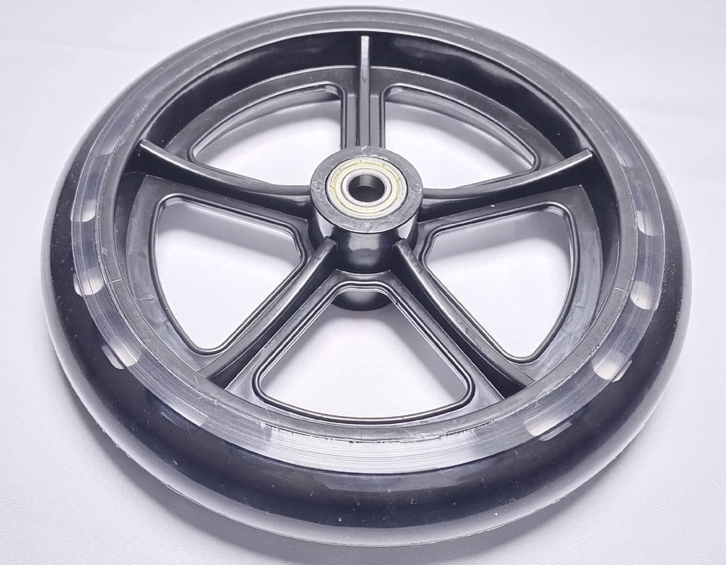 knee walker scooter replacement wheels,7.5 Inch Wheel with Non Marking Polyurethane,Front or Rear Wheel Assembly, Universal Parts.,fits 796,KneeRover most models and other brands knee walker(1Ea,)