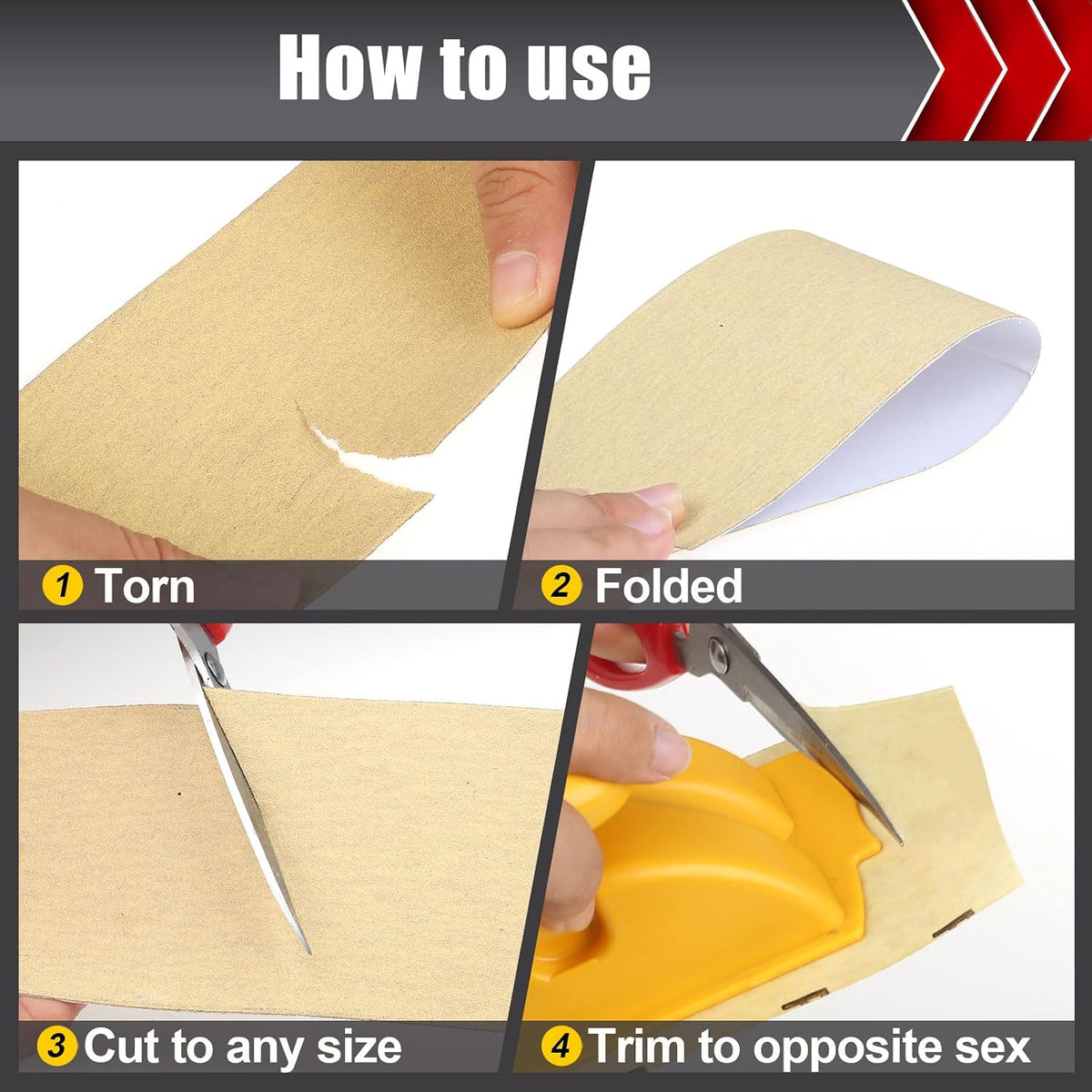 BOSHCRAFT 80 Grit PSA Longboard Sandpaper, 20-Yard Long Continuous Roll 2-3/4" Wide Self-Adhesive Sanding Paper for Auto Body Woodworking Metalworking
