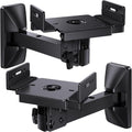 Speaker Wall Mounts, Dual Side Clamping Bookshelf Mounting Bracket, Speaker Mounts for Surround Sound, Bookshelf