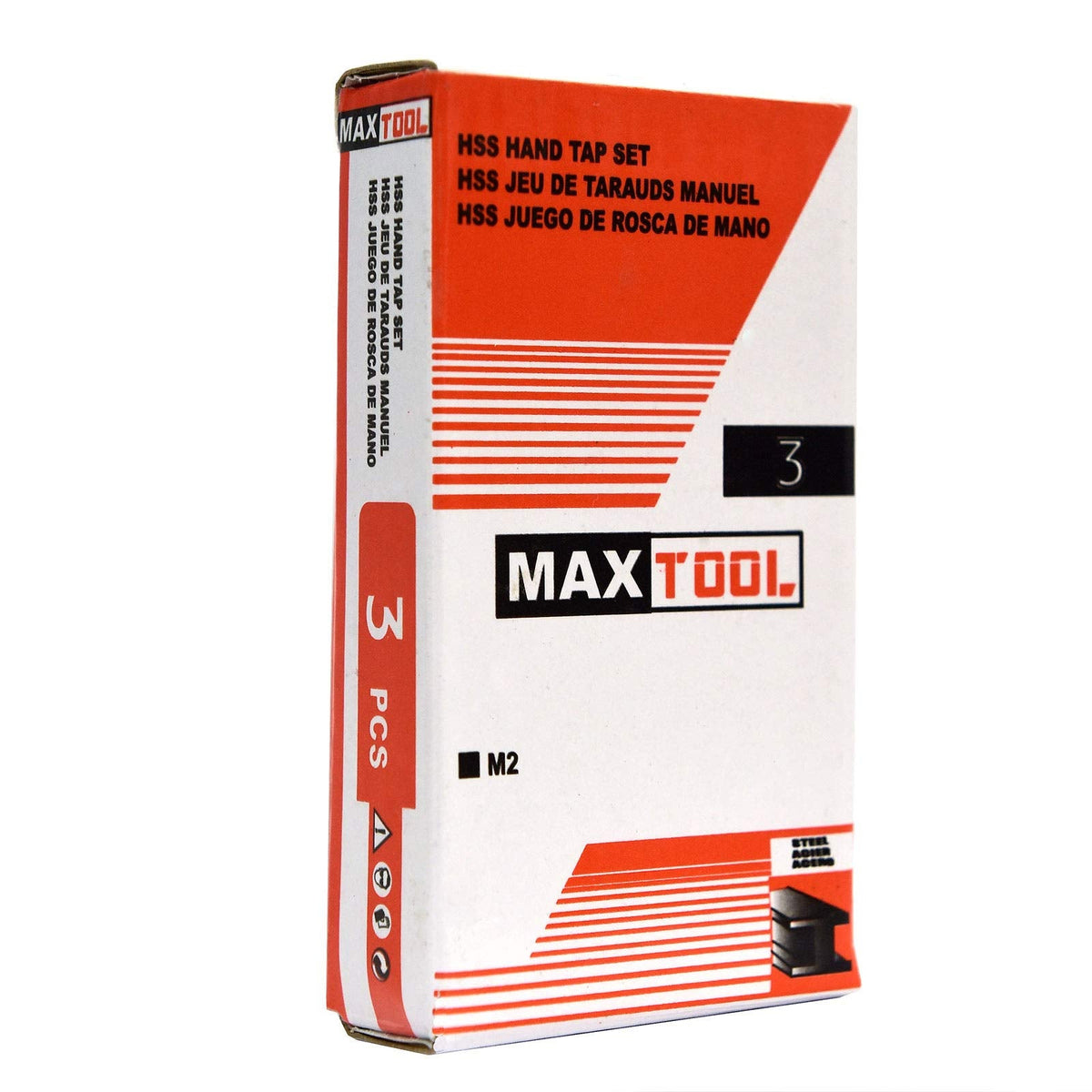 MaxTool 4-40 Hand Thread Tap Sets Including Taper+Plug+Bottom Wire Gauge/Numbered HSS M2 Taps Set 40-TPI FULLY GROUND RIGHT HAND; HSN02W00R04