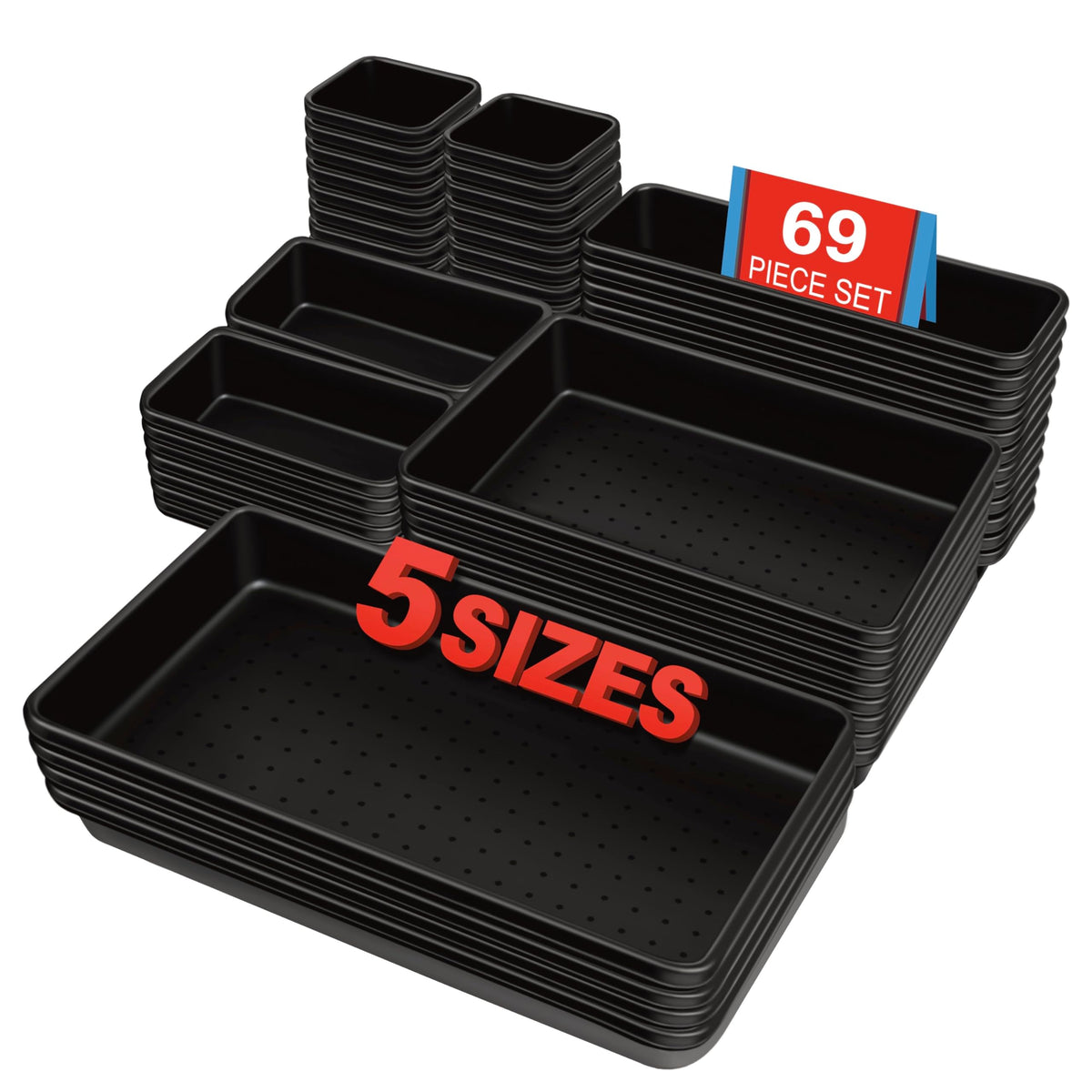 69-Pieces Tool Box Organizer Tray Divider Set, Tool Drawer Tray Divider