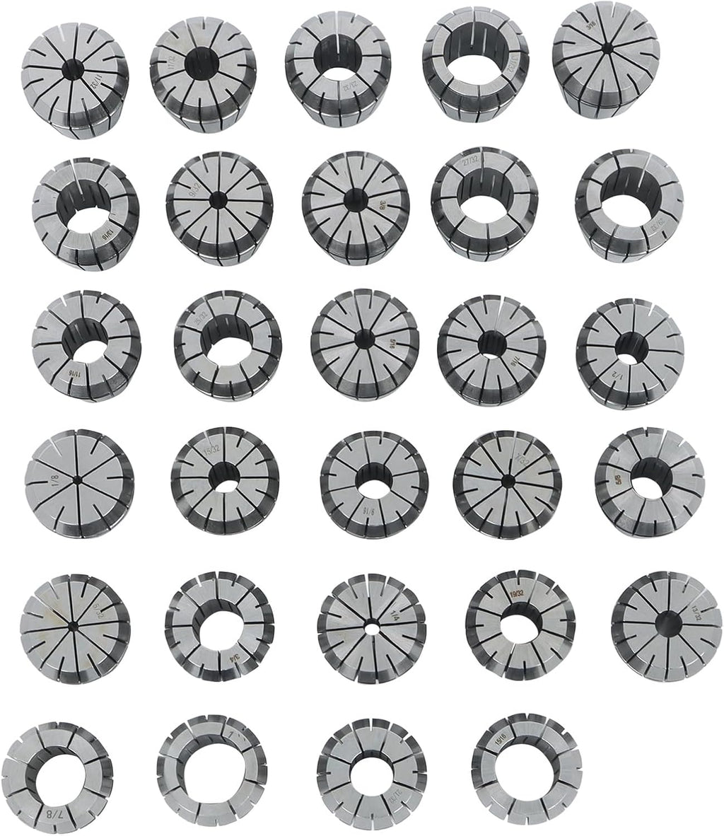 kimllier 29Pcs ER40 Spring Collet Set 1/8-1 Inch