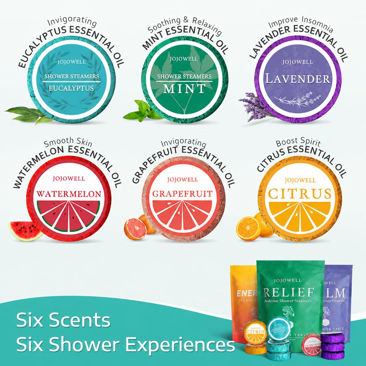 Shower Steamers Aromatherapy - 18 Pack Christmas & Birthday Gifts for Women, Mom Wife Her Teens, Stocking Stuffers