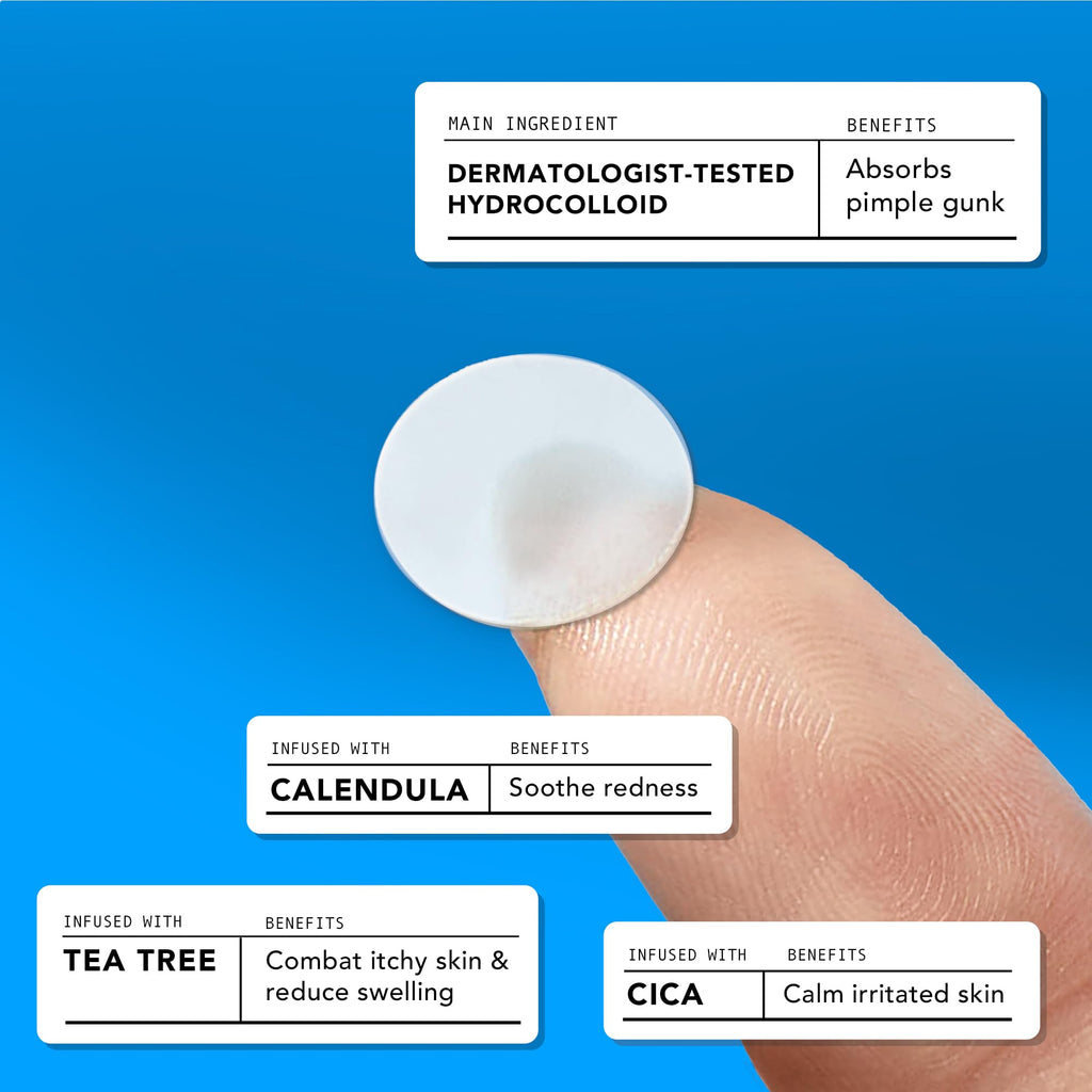 Original Hydrocolloid Acne Pimple Patches for face (80 Count)