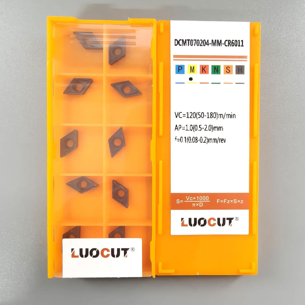 20PCS DCMT21.51 DCMT070204 Lathe Turning Inserts for Stainless SteelCR6011