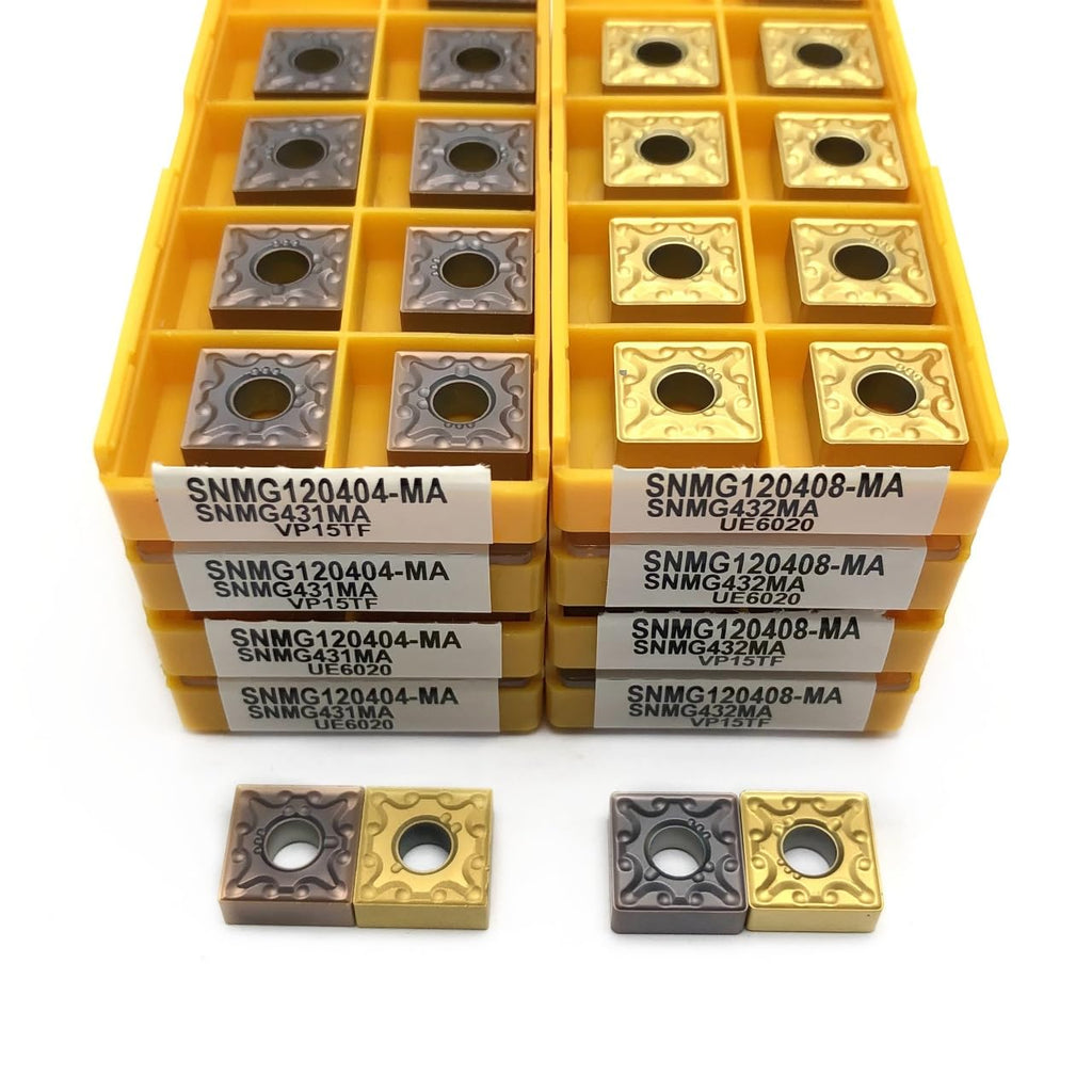 SNMG120404 SNMG120408 Carbide Insert External Turning Tool Steel Processing Turning Insert CNC Metal Cutting Tool(SNMG120404 MA UE6020)