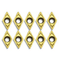 BestParts 10PCS DCMT21.51/ DCMT070204 Coated Carbide Turning Indexable Inserts for Lathe Holder