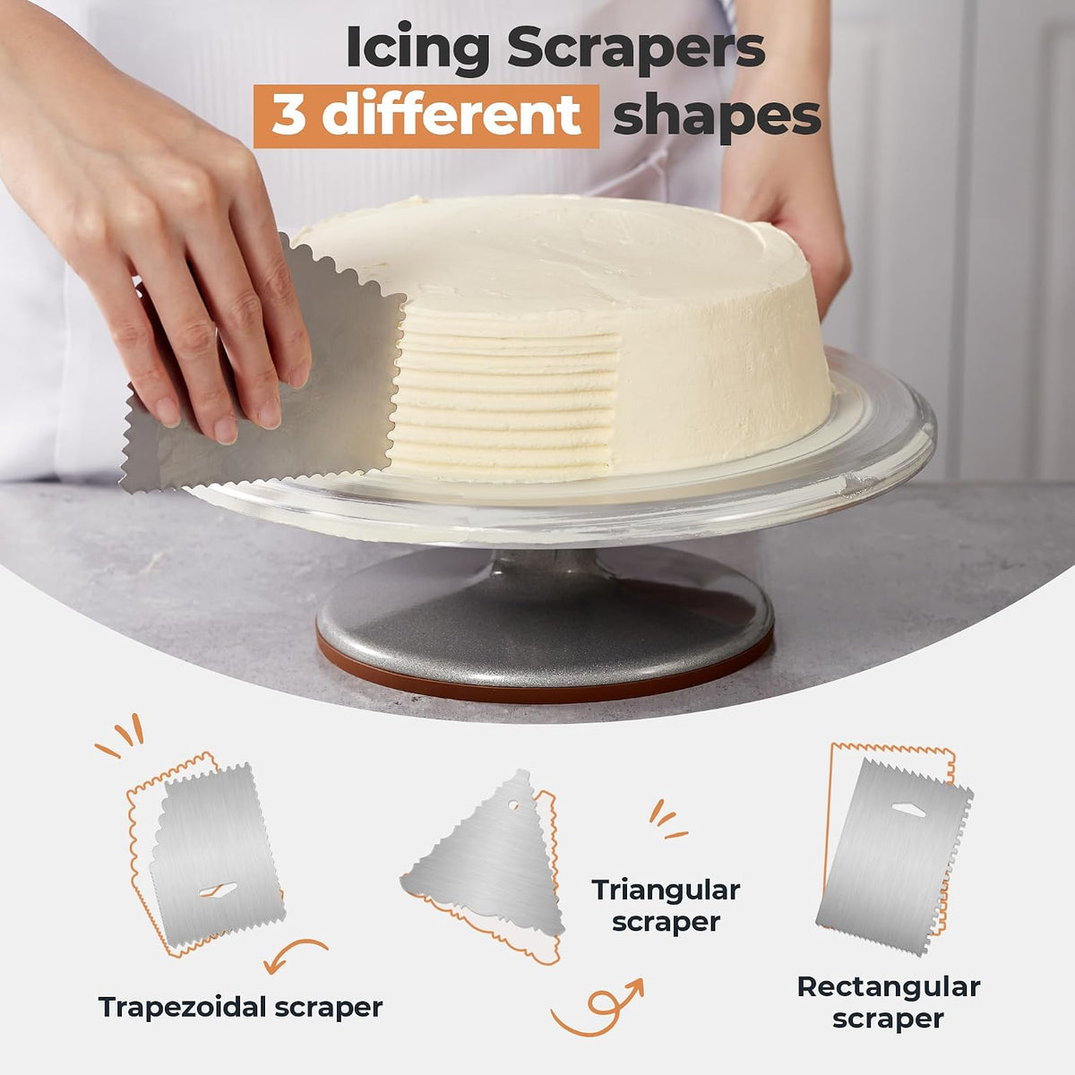 35 Aluminum Cake Decorating Kit, Baking Tools for Beginners & Pros