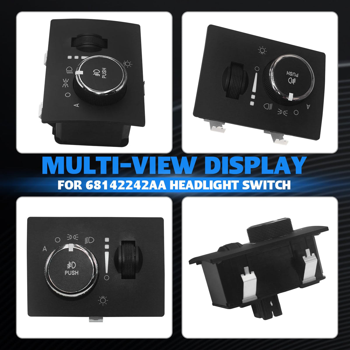 68142242AA Headlight Fog Light Switch Control for Jeep Grand Cherokee 14-22