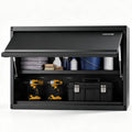 Metal Storage Cabinet, 120lbs Load Capacity per Shelf, 20'' Tall Wall-Mounted Powder-Coating Steel Garage Cabinet