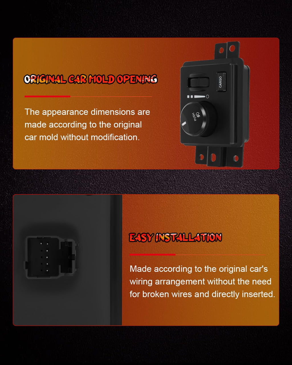 cciyu Headlight Switch Front for Dodge Dakota 2005-2010