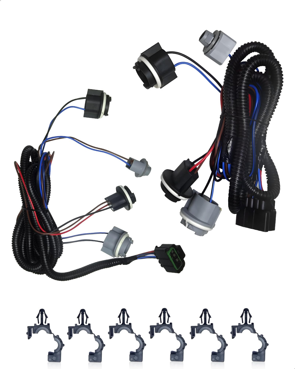 Amblee Tail Lamp Harness Compatible with 2003-2007 Silverado 1500/2500/3500