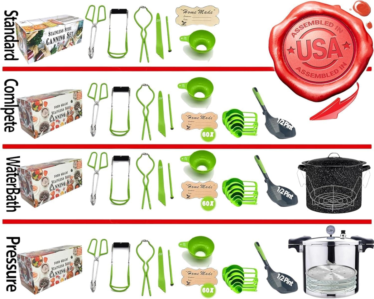 Canning Supplies-24 Qt. Water Bath Canning Pot with Rack & Lid -Starter Kits Set for Beginners - Stainless Steel