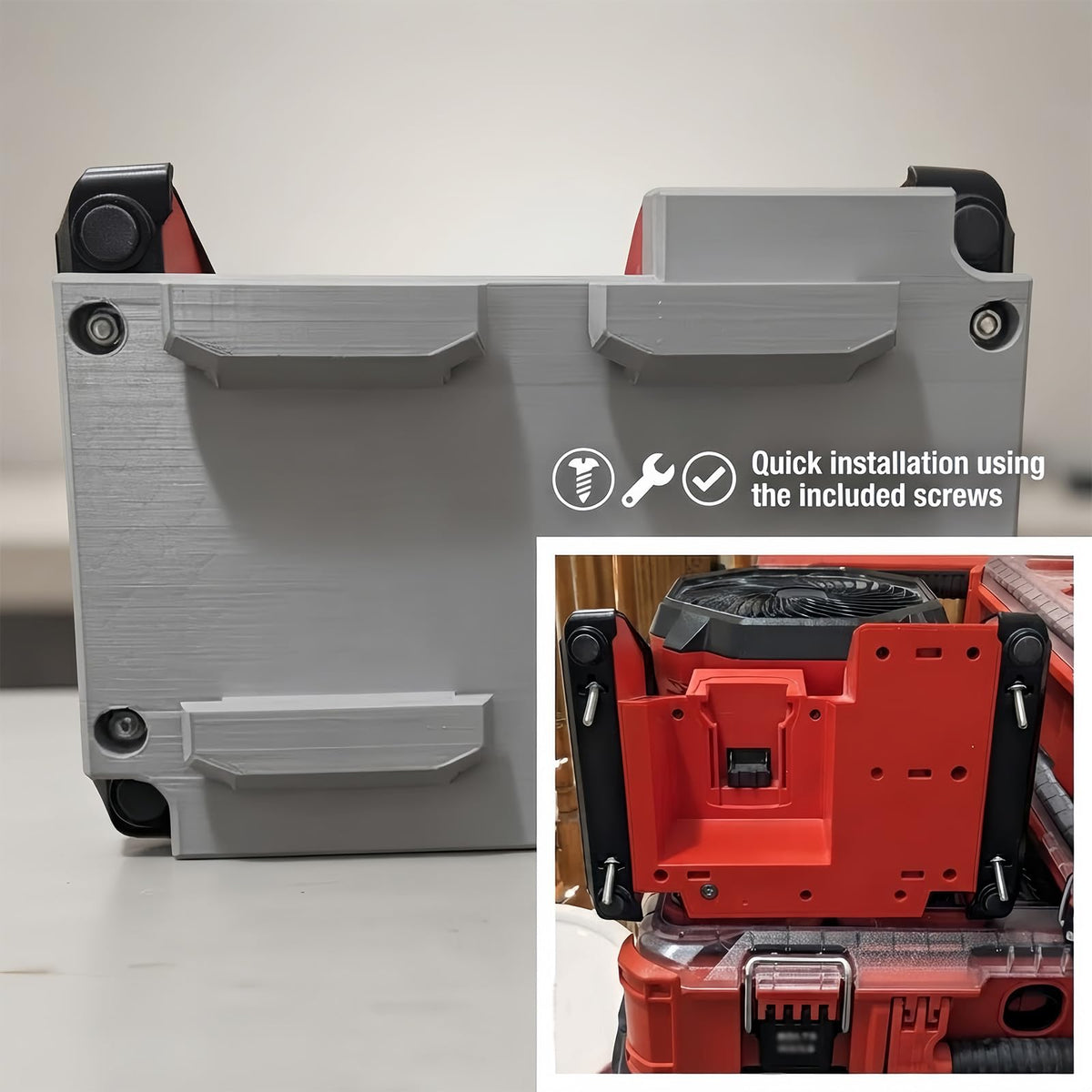 Connector Adapter Compatible with Packout and for Milwaukee M18 Fan