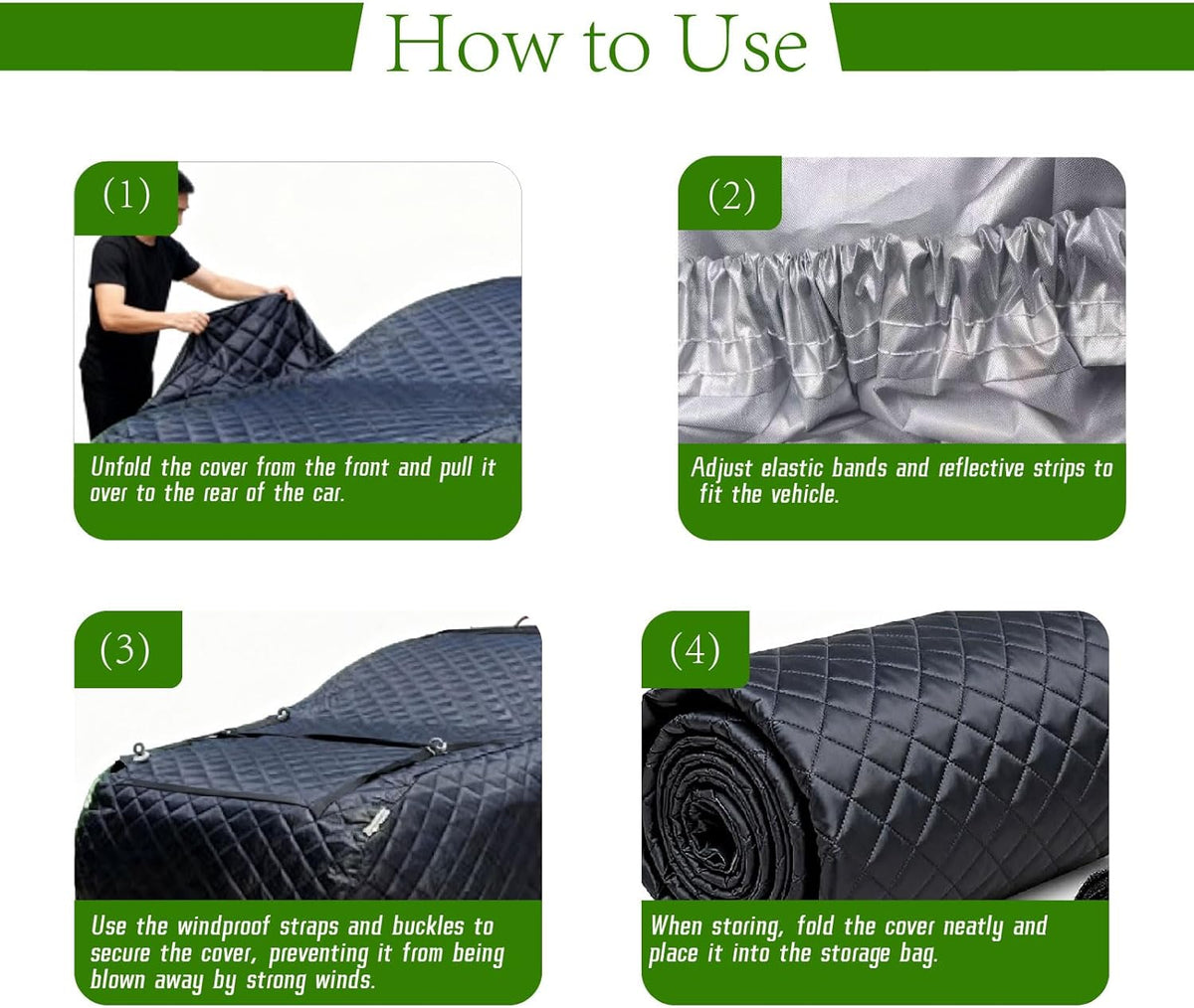 Anti-Hail Car Cover for Mercedes-Benz E300 E63 AMG S 2006-2024，Hail Protector Car Cover Padded Heavy Duty Waterproof