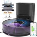 Robot Vacuum and Mop Combo, 6000Pa Robotic Vacuum with Mapping, Self-Emptying Station for 90 Days Hands-Free, LiDAR