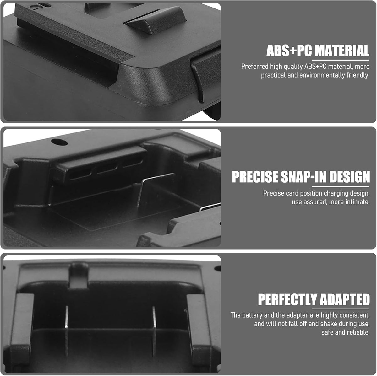 Power Tool Adapter for 18V Li Ion Battery Convert to Bosch with Charging