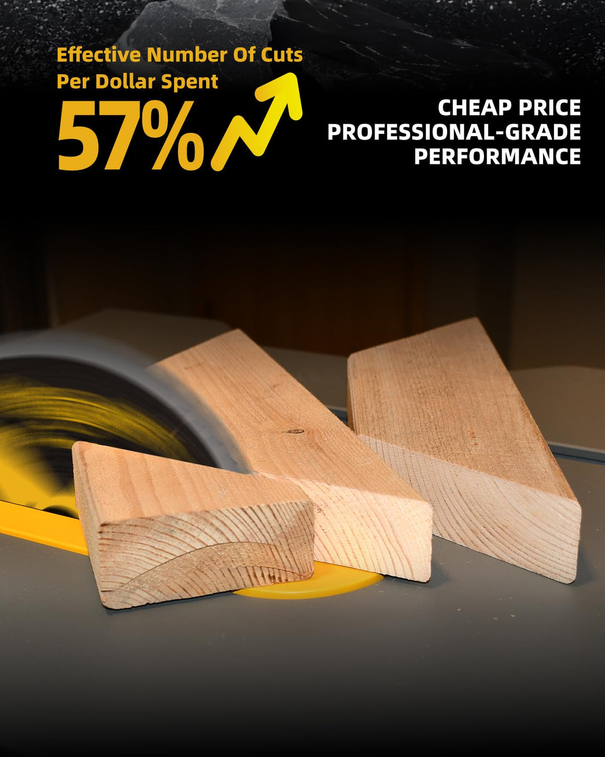 ANGELSWORD 4-1/2“ Cirular Saw Blade for Wood, 3pc 40T, 3/8" Arbor
