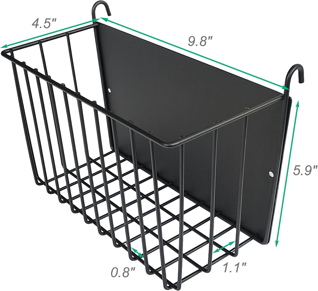 Stainless Steel Rabbit Sifting Litter Box with Hay Feeder (M)