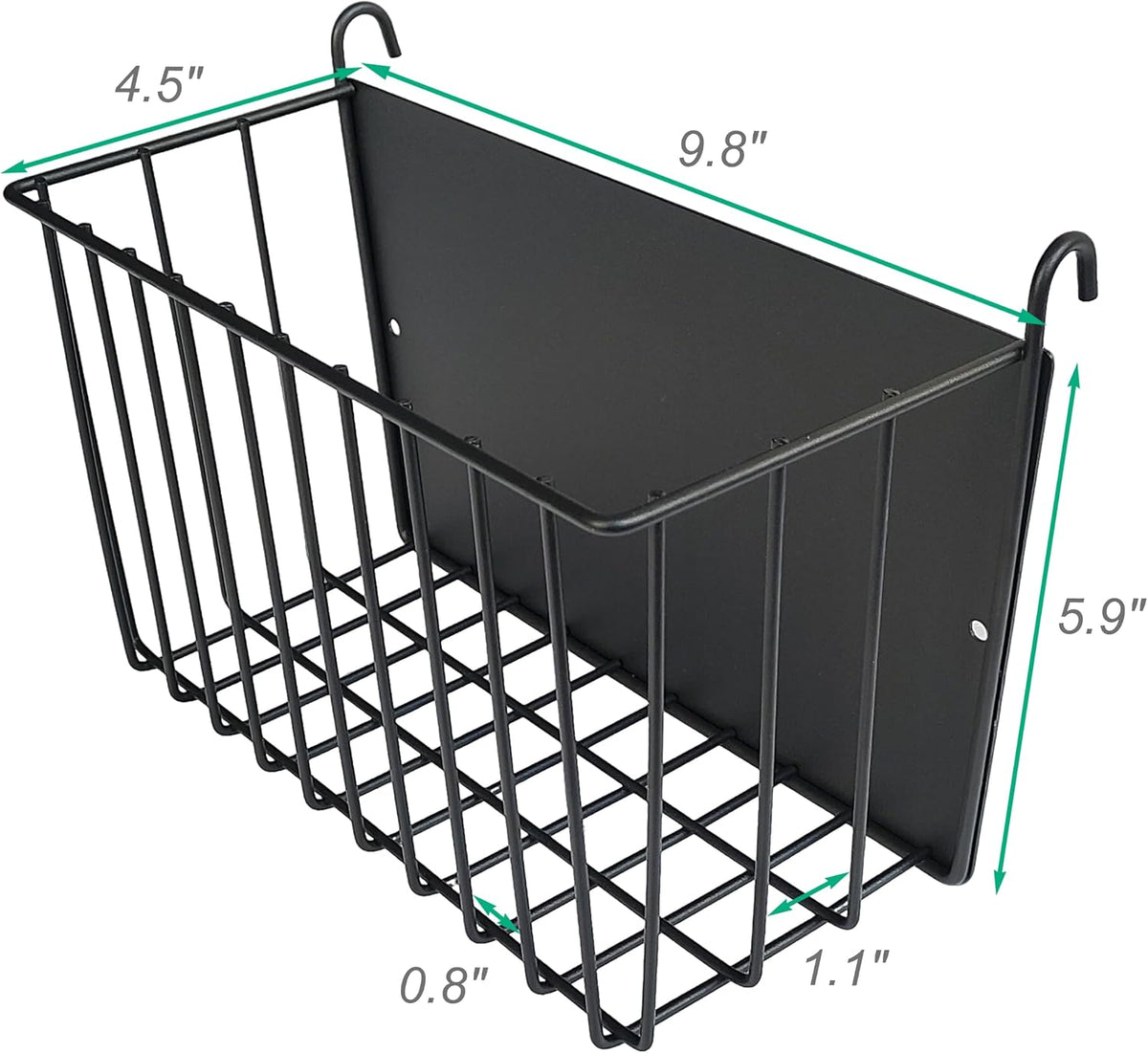 Stainless Steel Rabbit Sifting Litter Box with Hay Feeder (M)
