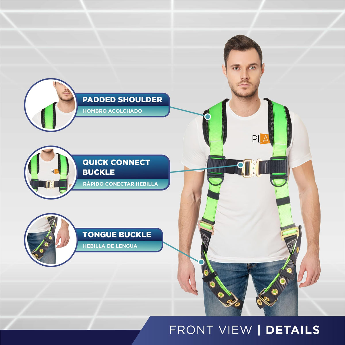 ATERET Fall Protection 5pt Safety Harness