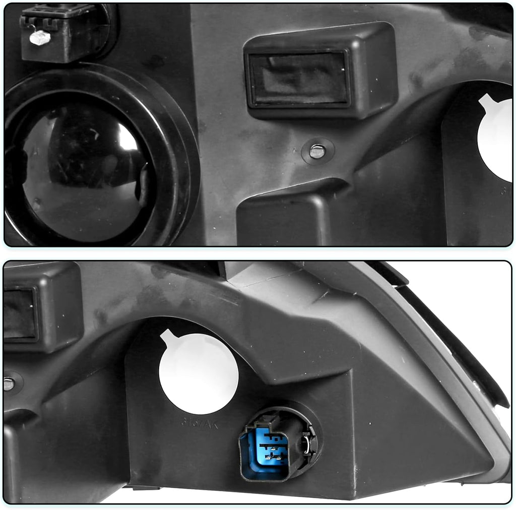 TUSDAR OE Style Halogen Headlight Assembly for 2005 2006 2007 Ford Focus