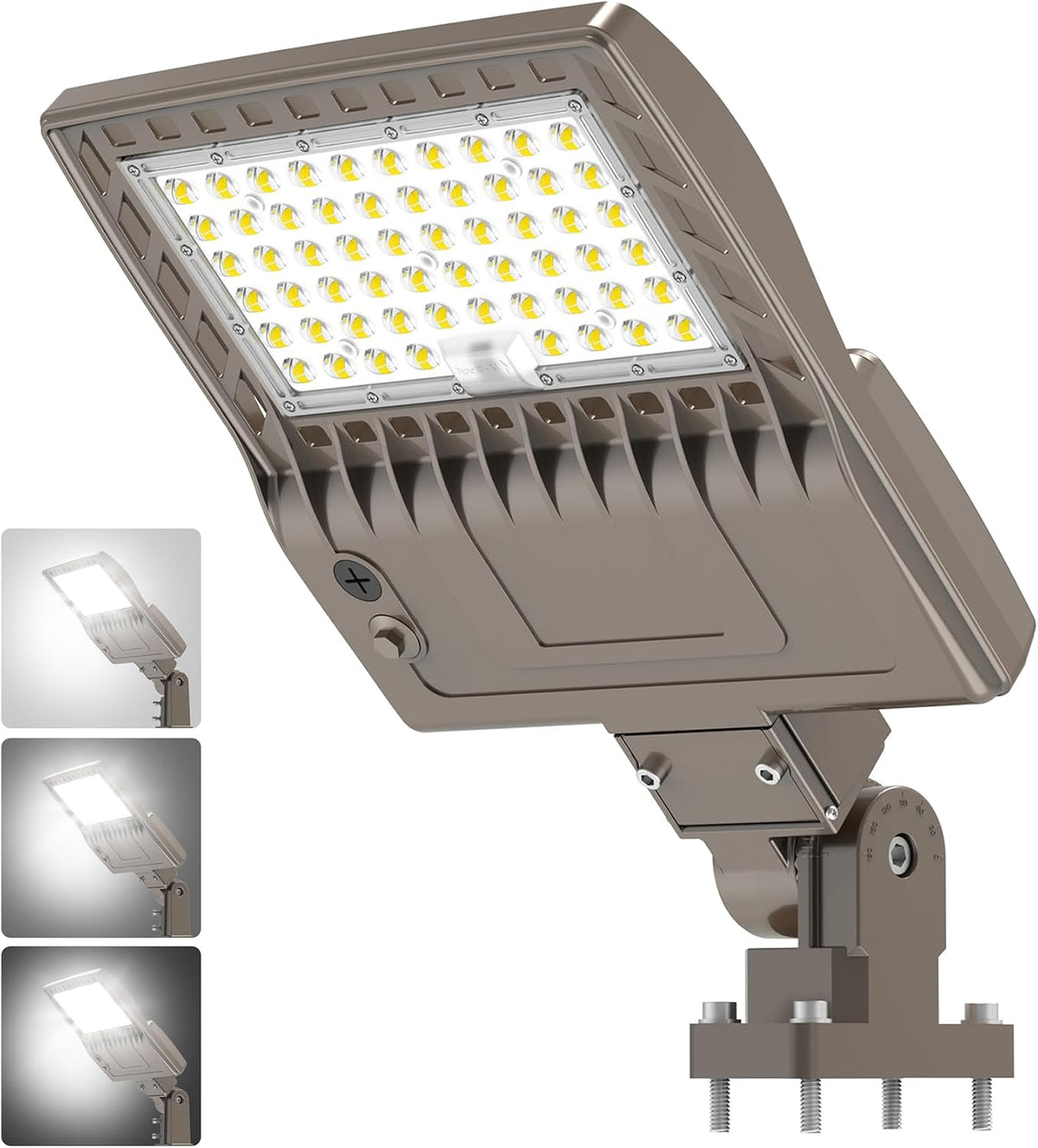 200W LED Parking Lot Lights Commercial Arm Mount, UL Listed Shoebox Light